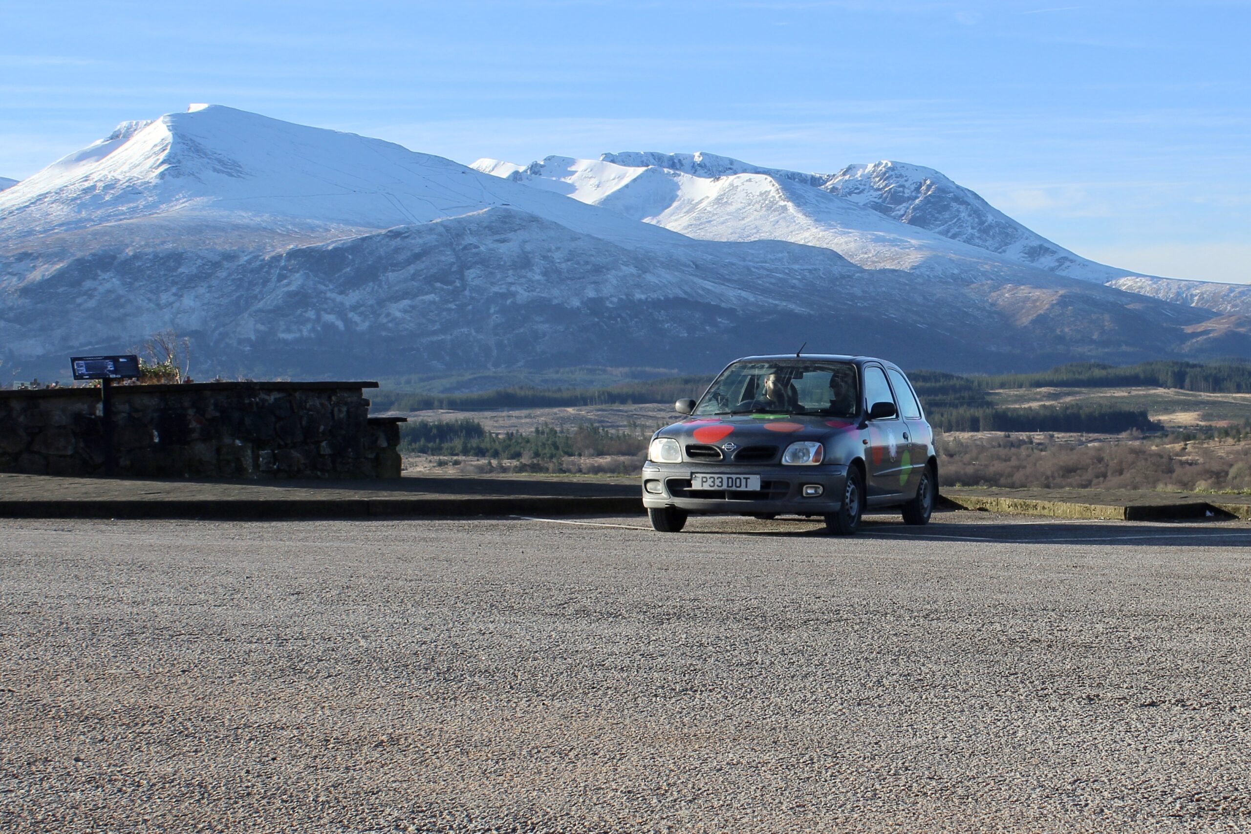 Nissan Micra at the Commando Memorial