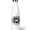 Premium stainless steel water bottle featuring Rustbox Rallies NC500 logo and website address, front view